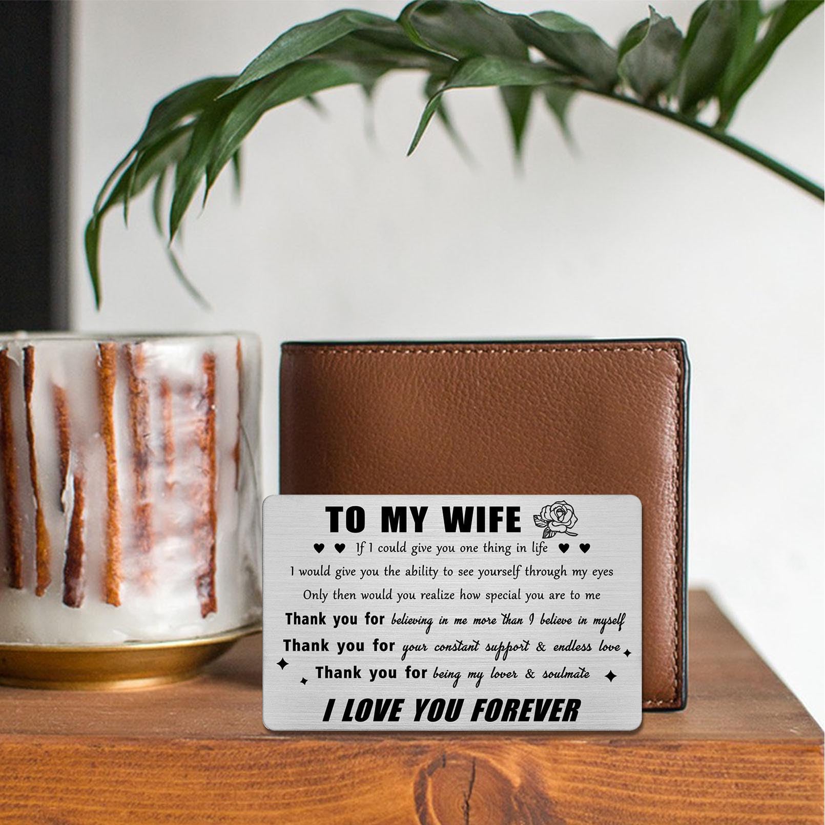 Amazon.com : Jzxwan Wife Card, I Love My Wife Birthday Gifts from